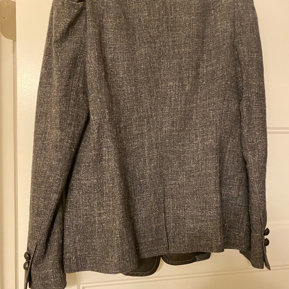 ROBERT RODRIGUEZ-Wool Blazer w/Leather Trim NWT - Picture 7 of 8